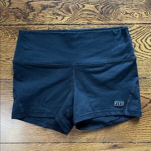 Fleo Women's Midnight Black Athletic Shorts